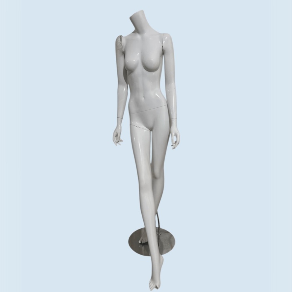 Rainbow Glossy Mannequin - White